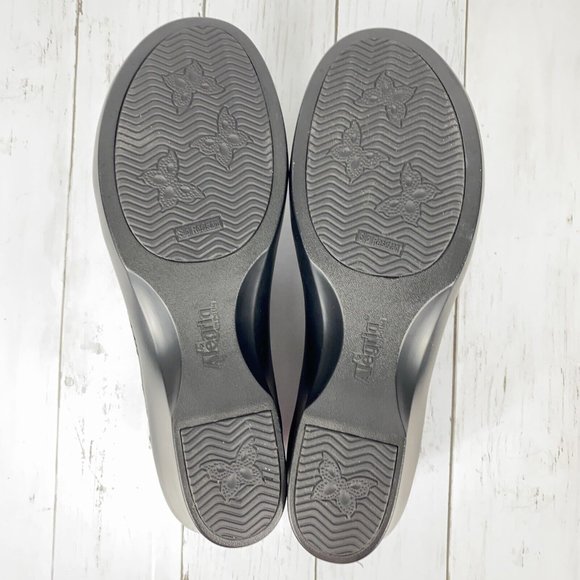 Alegria ERY-461 Black Leather Stretch Clogs Morning Glory Wm Sz 11 EU 42 NWOB - Picture 7 of 9